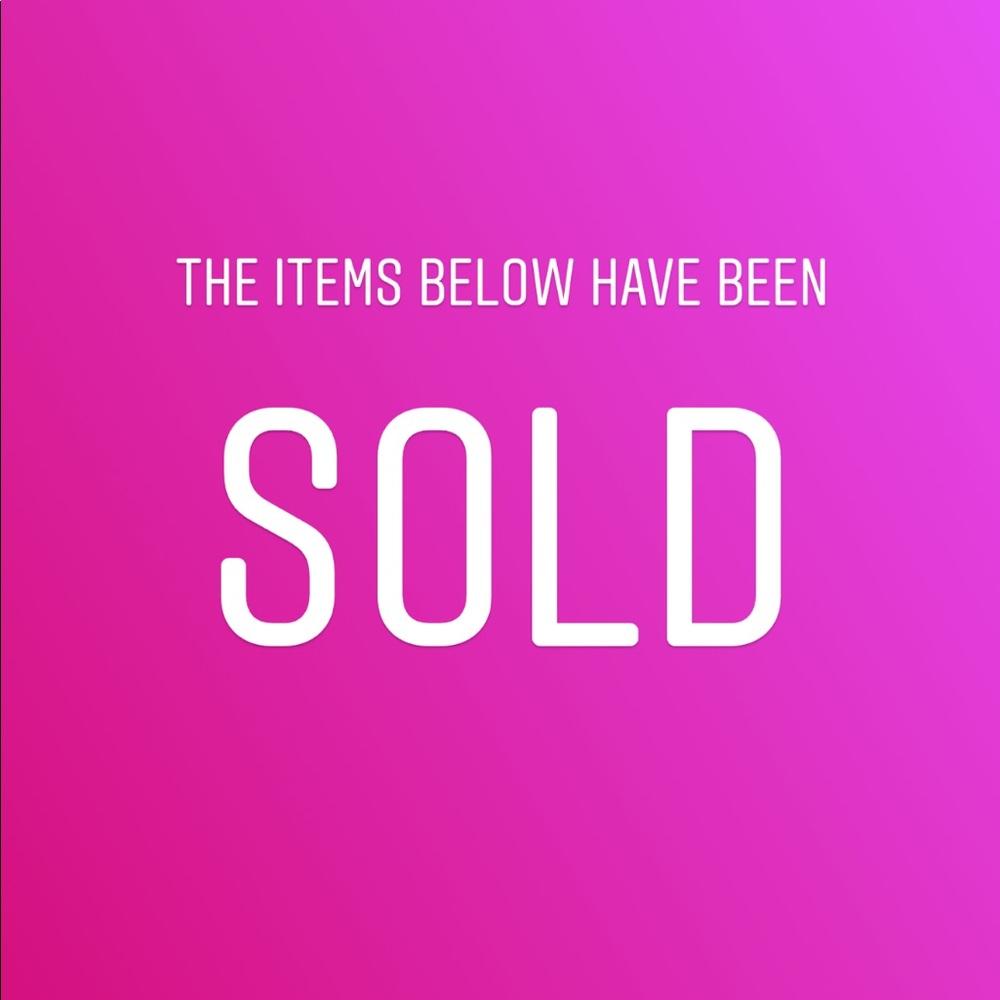 ❤️ITEMS BELOW ARE SOLD❤️